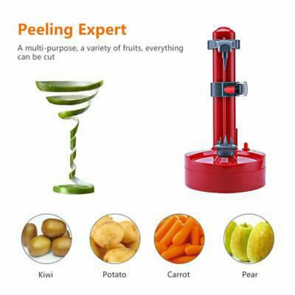 Starfrit Rotato Express Electric Peeler Red - Picture 3 of 6